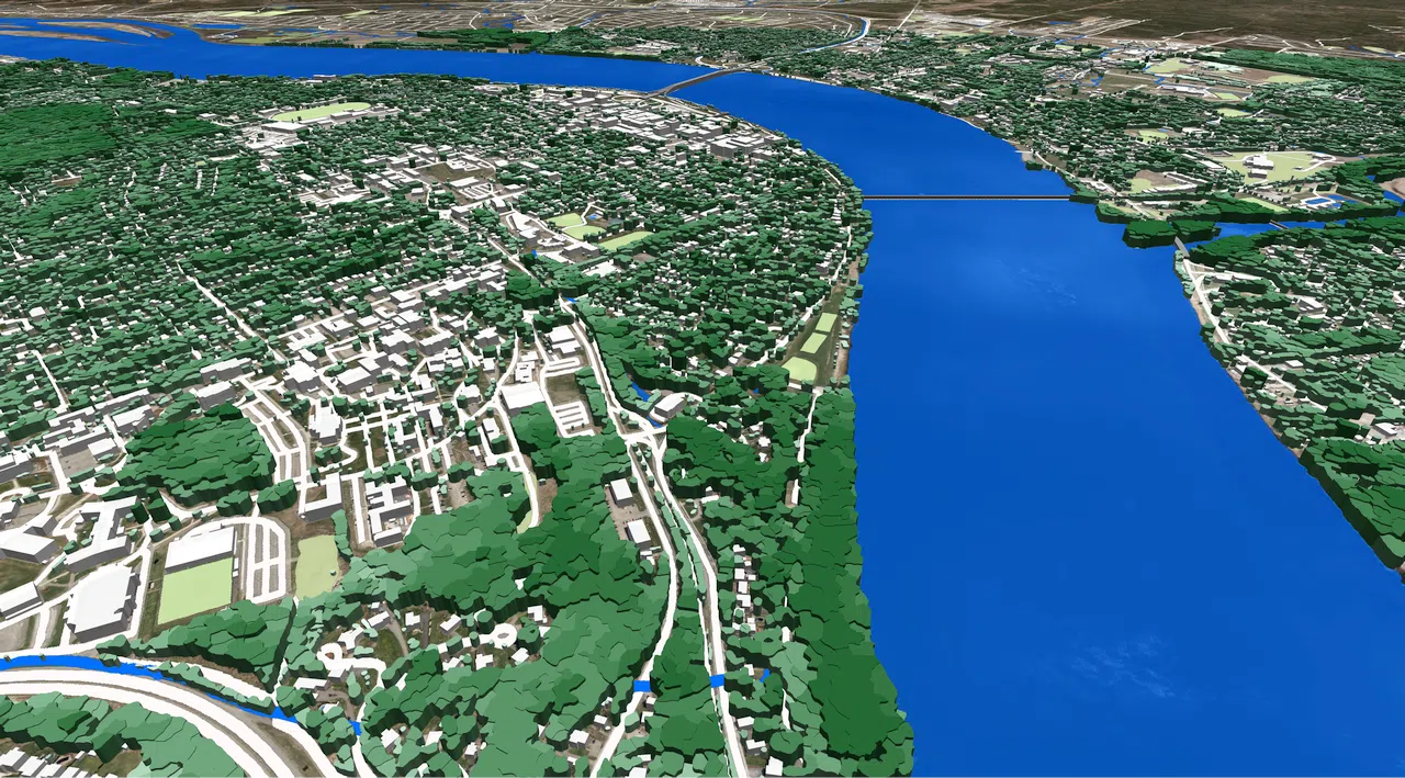 3D model of Fredericton