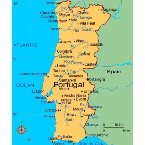 Portugal Population map